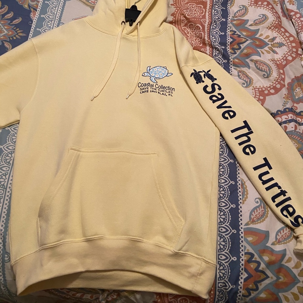 Yellow hoodie